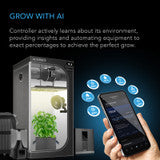AC Infinity CONTROLLER AI+ Environmental Controller, AI-Powered Learning and Dynamic Level Adjusting for UIS and Third-Party Devices, Dual-Zone VPD, Temperature and Humidity, Bluetooth + WiFi App - CTR89Q