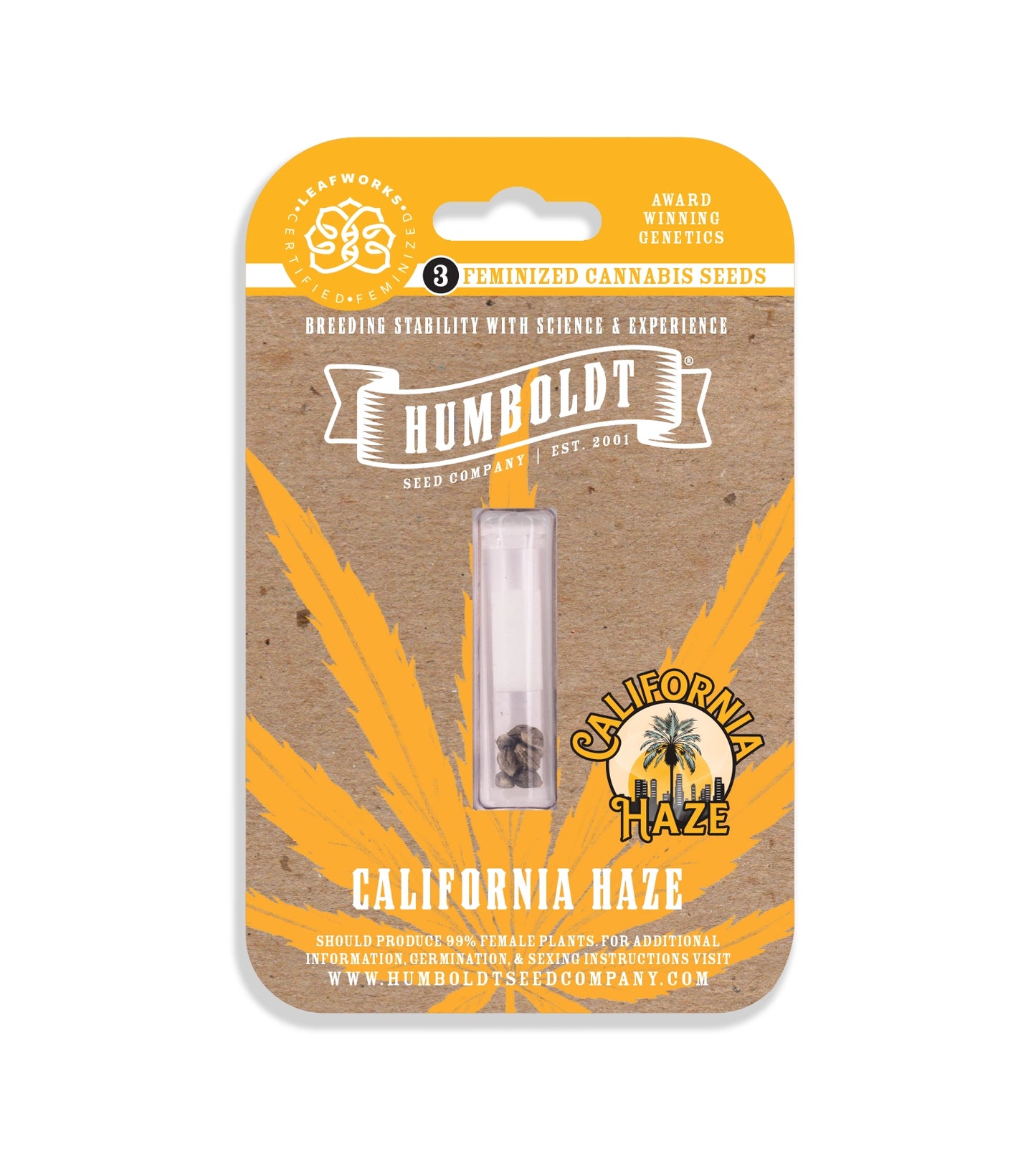 Humboldt Seed Company "California Haze" 3pk Feminized
