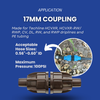Netafim 17mm Techlock Compression Coupler