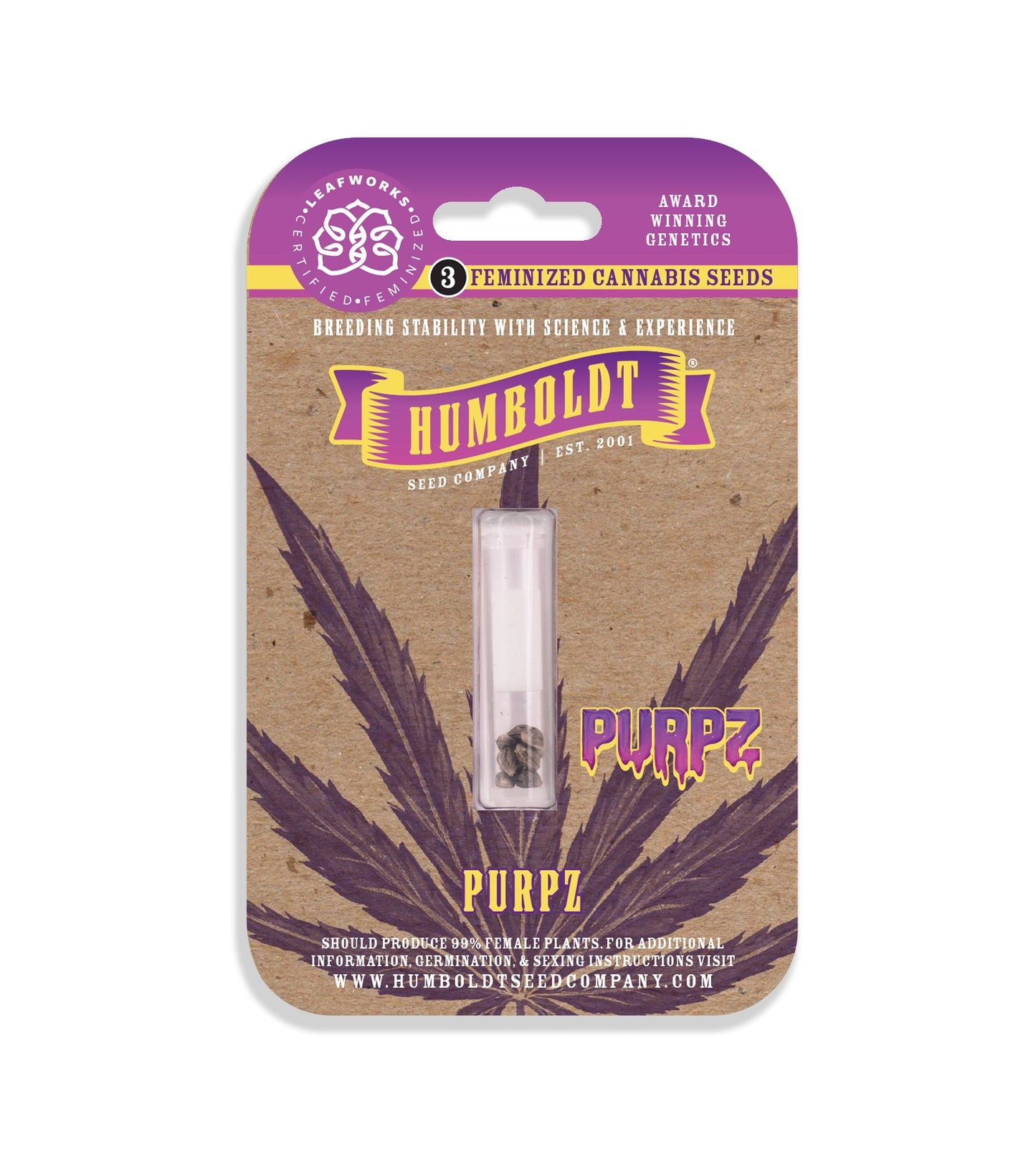 Humboldt Seed Company "Purpz" 3pk Feminized