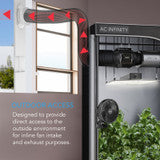 AC Infinity Window Duct Kit, Adjustable Vent Port for Inline Fans - AC-WVK5