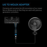 AC Infinity UIS to Molex Port Adapter Dongle, Conversion Cable Cord - AC-ADQ3