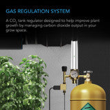 AC Infinity CO2 Regulator, Carbon Dioxide Monitor with Solenoid Valve and Gas Flow Meter - AC-CRA5