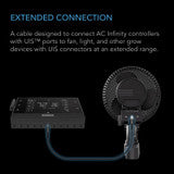 AC Infinity UIS Controller to Device Cable for Controller AI+, Controller 69 Pro and Pro+, Male to Male, 10 ft. - AC-EXH9