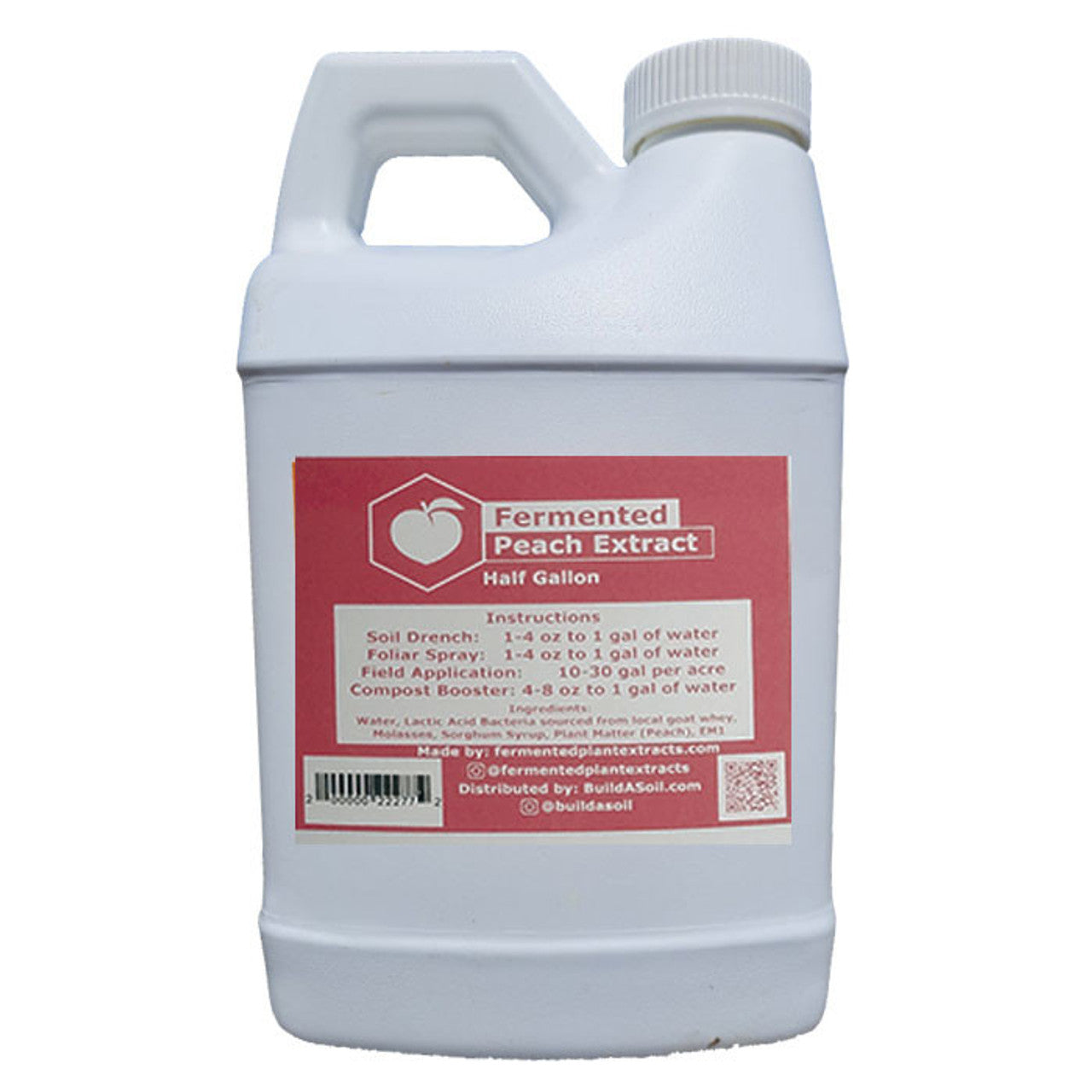 BuildASoil - Fermented Plant Extracts: Peach .5 gal