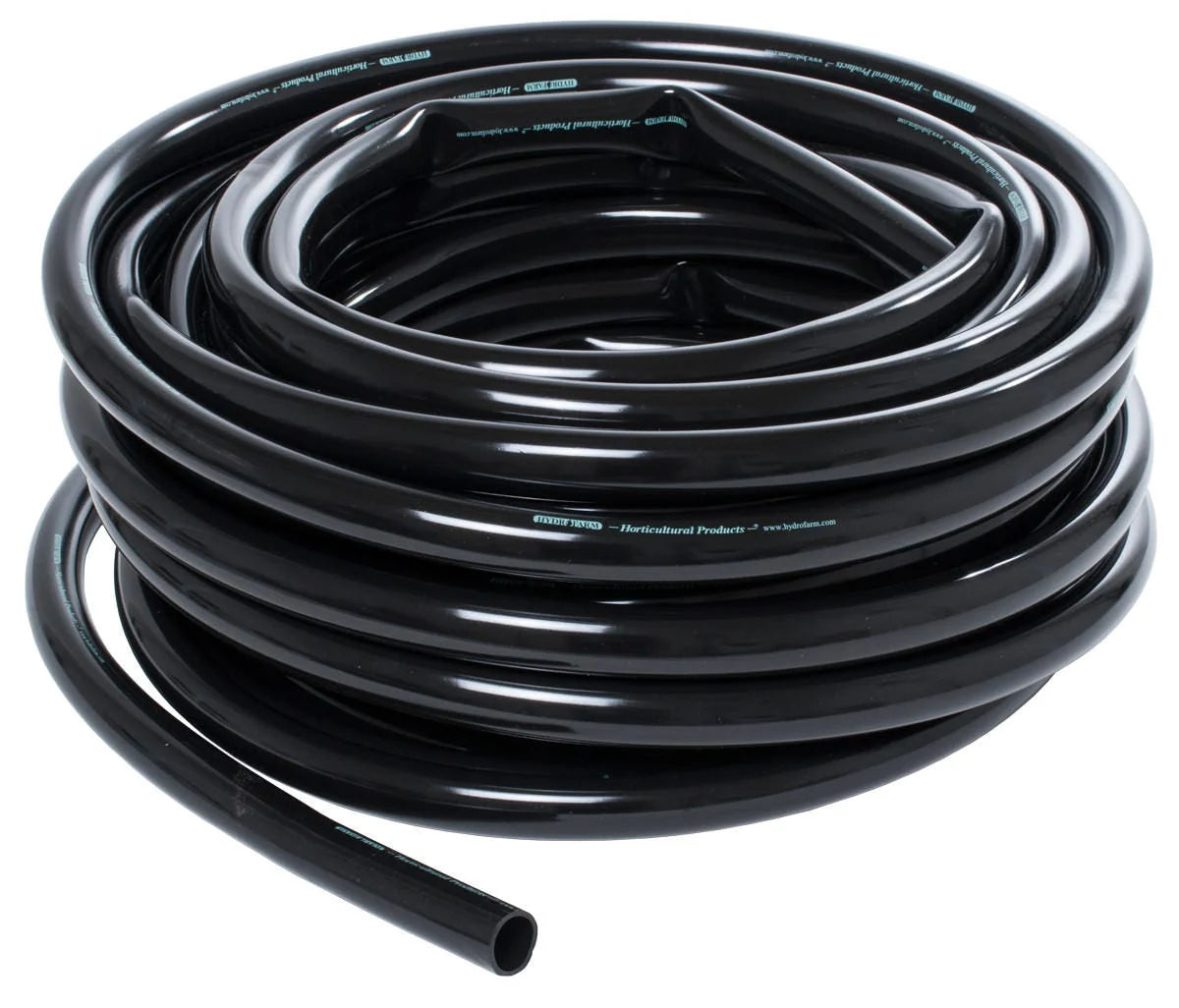 HydroFlow Vinyl Tubing Black 1" ID 1.25" OD 50 ft Roll
