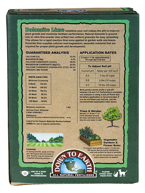 DownToEarth Dolomite Lime 5lb