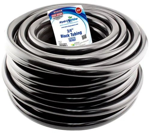 HydroFlow Vinyl Tubing Black 3/4in ID; 1in OD