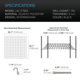 AC Infinity Grow Tent Trellis Netting, Flexible Elastic Cords, 5'x5' AC-ETB55