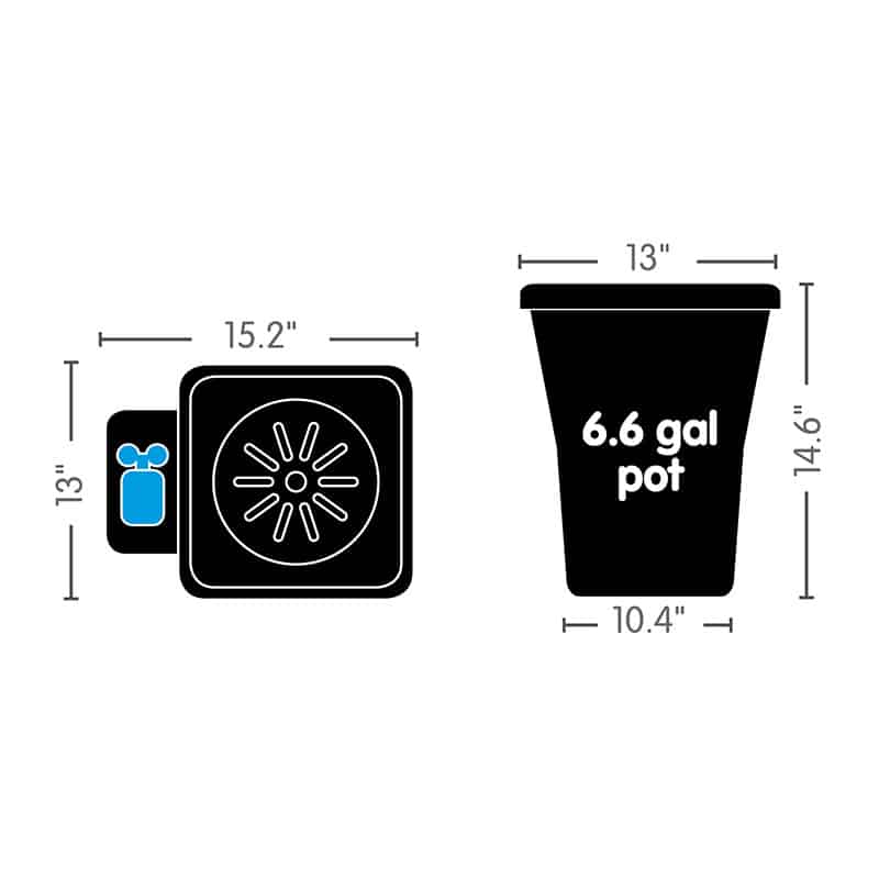 Autopot 4 XL Pot System - APWS 158