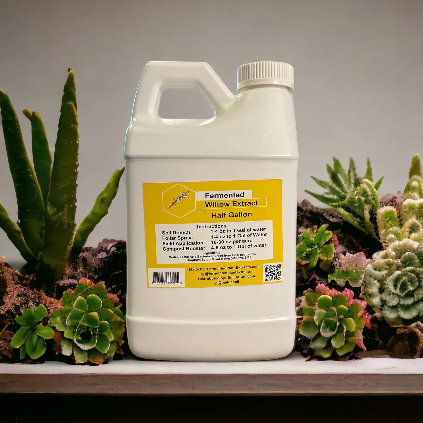 BuildASoil Willow Fermented Extract 1/2gal