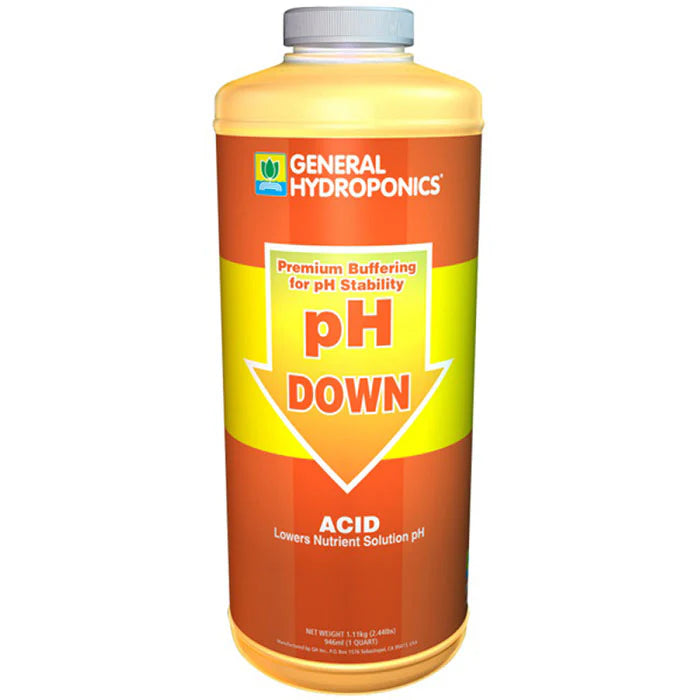General Hydroponics pH Down 1qt