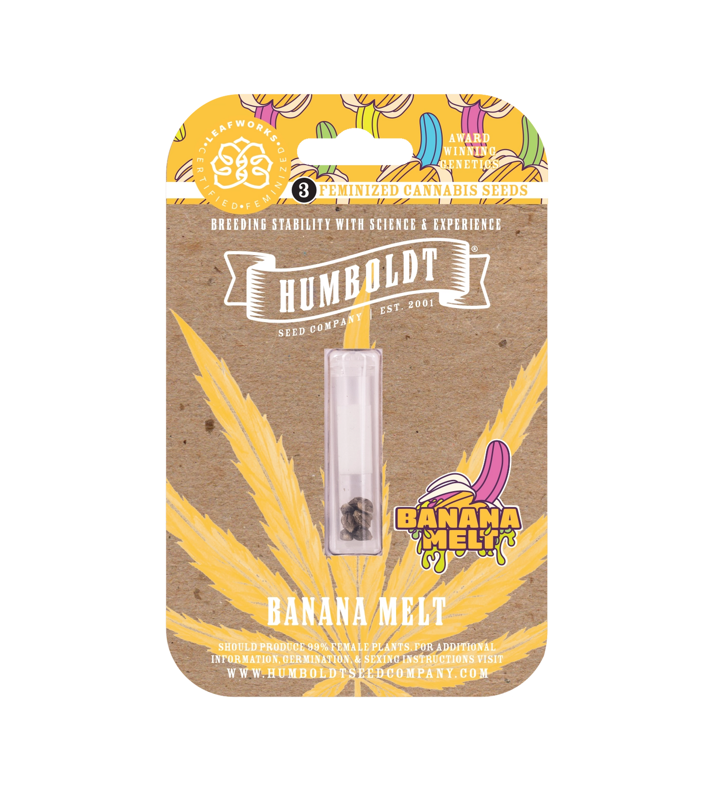 Humboldt Seed Company "Banana Melt" 3pk Feminized Seeds