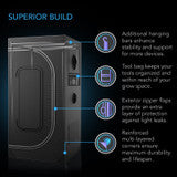 AC Infinity CLOUDLAB 816, Advance Grow Tent 10x5, Thickest 1 in. Poles and 2000D Canvas, Highest Reflective Mylar, Largest Zipper Windows, 120" x 60" x 80" - AC-CBA816