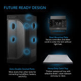 AC Infinity CLOUDLAB 866, Advance Grow Tent 5x5, Thickest 1 in. Poles and 2000D Canvas, Highest Reflective Mylar, Largest Zipper Windows, 60" x 60" x 80" - AC-CBA866
