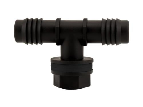 HydroFlow Tub Outlet Tee Fitting w/ Gaskets 3/4in