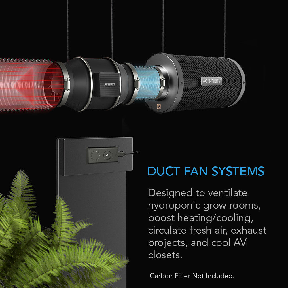 AC Infinity CLOUDLINE S4, Quiet Inline Fan 4" with Speed Controller AI-CLS4