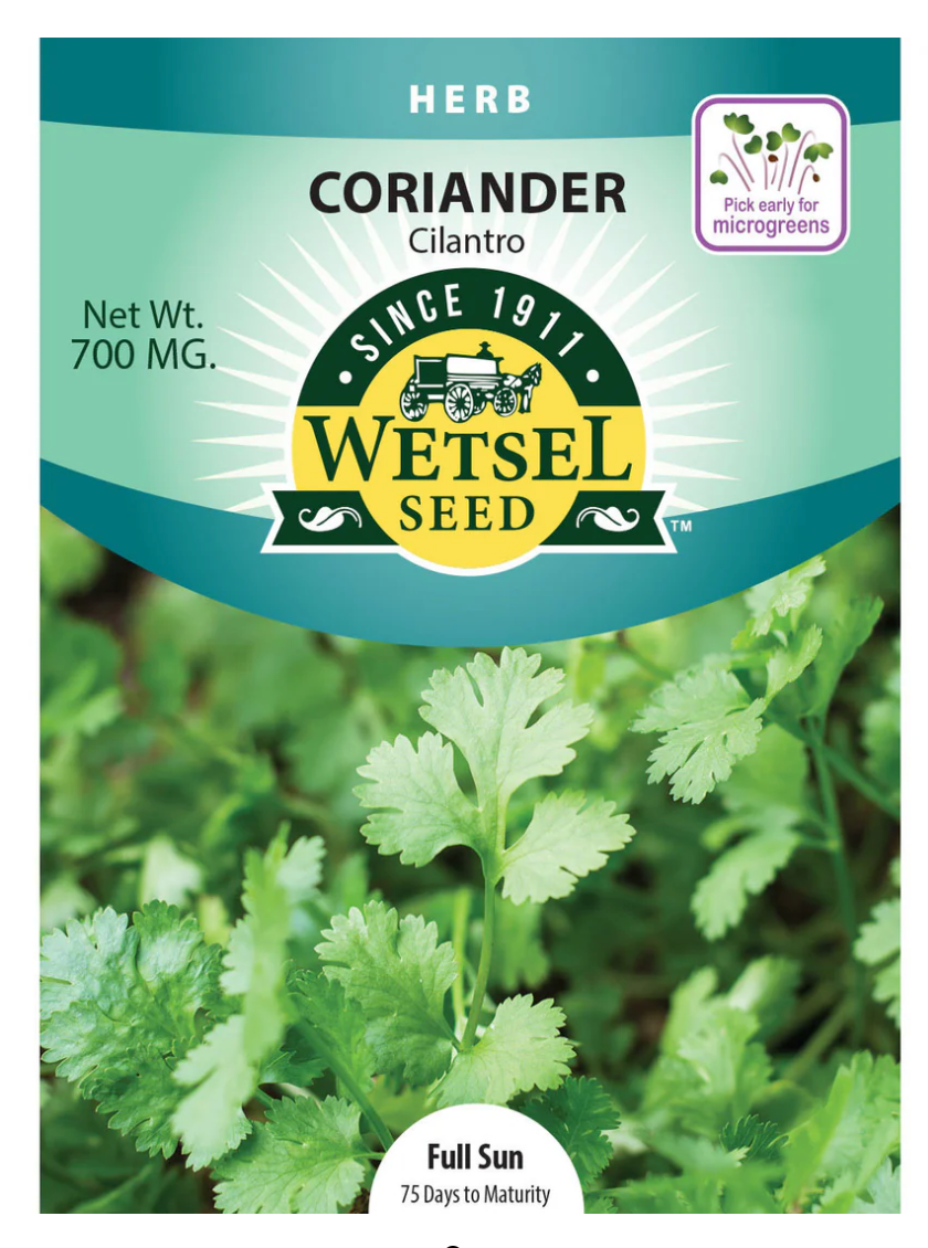 Wetsel Seed Herb, "Coriander" 700mg