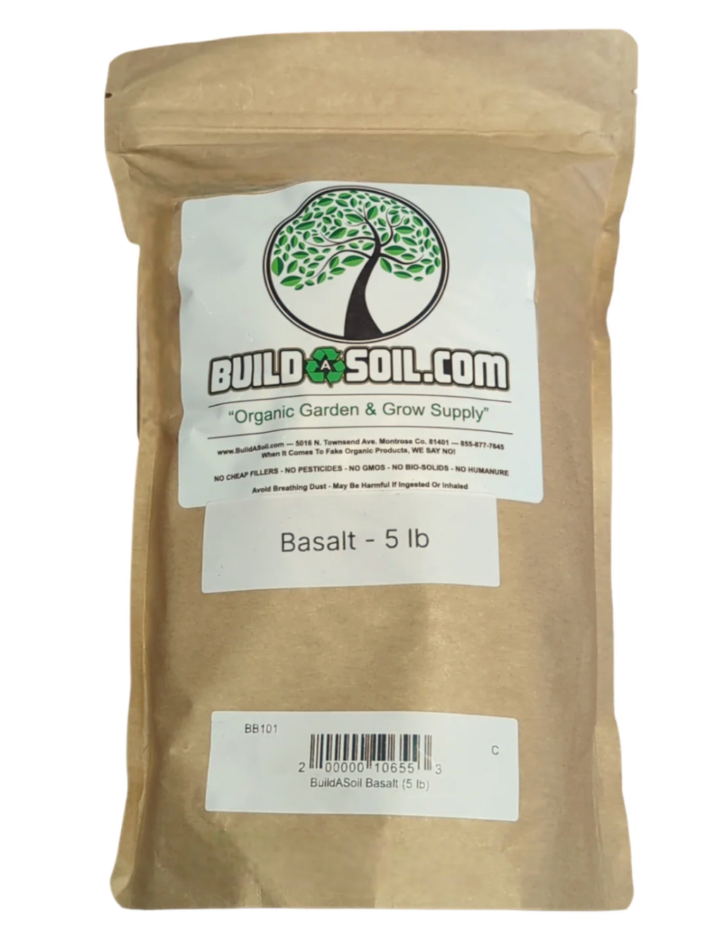 BuildASoil Basalt Rock Dust Soil Amendment 5lb