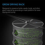 AC Infinity Hanging Herb Drying Rack, 18 in. Diameter, Four Tiers - AC-DRA44