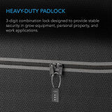 AC Infinity Combination Lock, Flexible Steel Cable Loop, 2-Pack - AC-NLA3-2