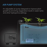 AC Infinity Hydroponics Air Pump, Two-Outlet Pumping Kit, 45 GPH (2.8 L/M) - AC-AUS42