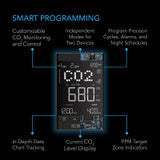 AC Infinity CO2 Controller, Smart Outlet Carbon Dioxide Monitor for CO2 Regulators and Inline Fans - CTC7