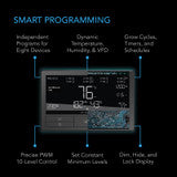AC Infinity CONTROLLER 69 PRO+, Independent Programs for Eight Devices, Dynamic VPD, Temperature, Humidity, Scheduling, Cycles, Levels Control, Data App, Bluetooth + WiFi- CTR69Q
