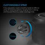 AC Infinity Automatic Water Sprayer, 2-Liter Electric Mister, Graphite - AC-WSA20-B