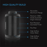 AC Infinity Duct Carbon Filter, Australian Charcoal, 4-Inch AC-DCF4