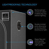 AC Infinity CLOUDLAB 632D, 2-in-1 Advance Grow Tent 3x2, Thickest 1 In. Poles, Highest Density 2000D Mylar Canvas, 36" x 24" x 72" - AC-CBD632