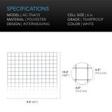 AC Infinity Polyester Plant Trellis Netting, 5'x15' 6"x6" Holes AC-TNA15