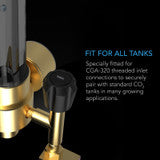 AC Infinity CO2 Regulator, Carbon Dioxide Monitor with Solenoid Valve and Gas Flow Meter - AC-CRA5