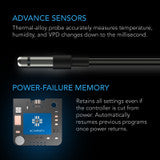 AC Infinity CONTROLLER 69 PRO+, Independent Programs for Eight Devices, Dynamic VPD, Temperature, Humidity, Scheduling, Cycles, Levels Control, Data App, Bluetooth + WiFi- CTR69Q