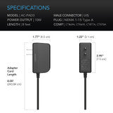 AC Infinity UIS Power Adapter, for Controllers Not Powered by UIS Devices - AC-PAD3