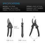 AC Infinity Stainless Steel Pruning Shear, 8” Bypass Blades - AC-PSA8