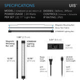 AC Infinity IONBEAM U2, Targeted Spectrum UV LED Grow Light Bars, 2-Bar Kit, 11-Inch - AC-NEU11-2