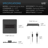 AC Infinity IONBOARD S22, Full Spectrum LED Grow Light 115W, Samsung LM301H, 2x2 Ft. Coverage - AC-IBS22