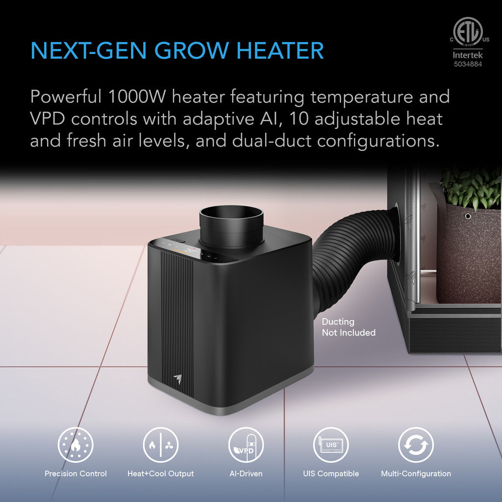 AC Infinity THERMOFORGE T7, Plant Heater 1000W with AI-Powered VPD Temp Controller AC-SFT7