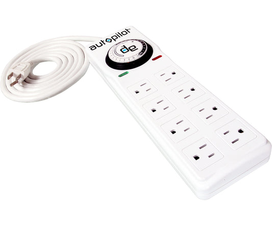 Hydrofarm AutoPilot Surge Protector 8 Outlet w Timer