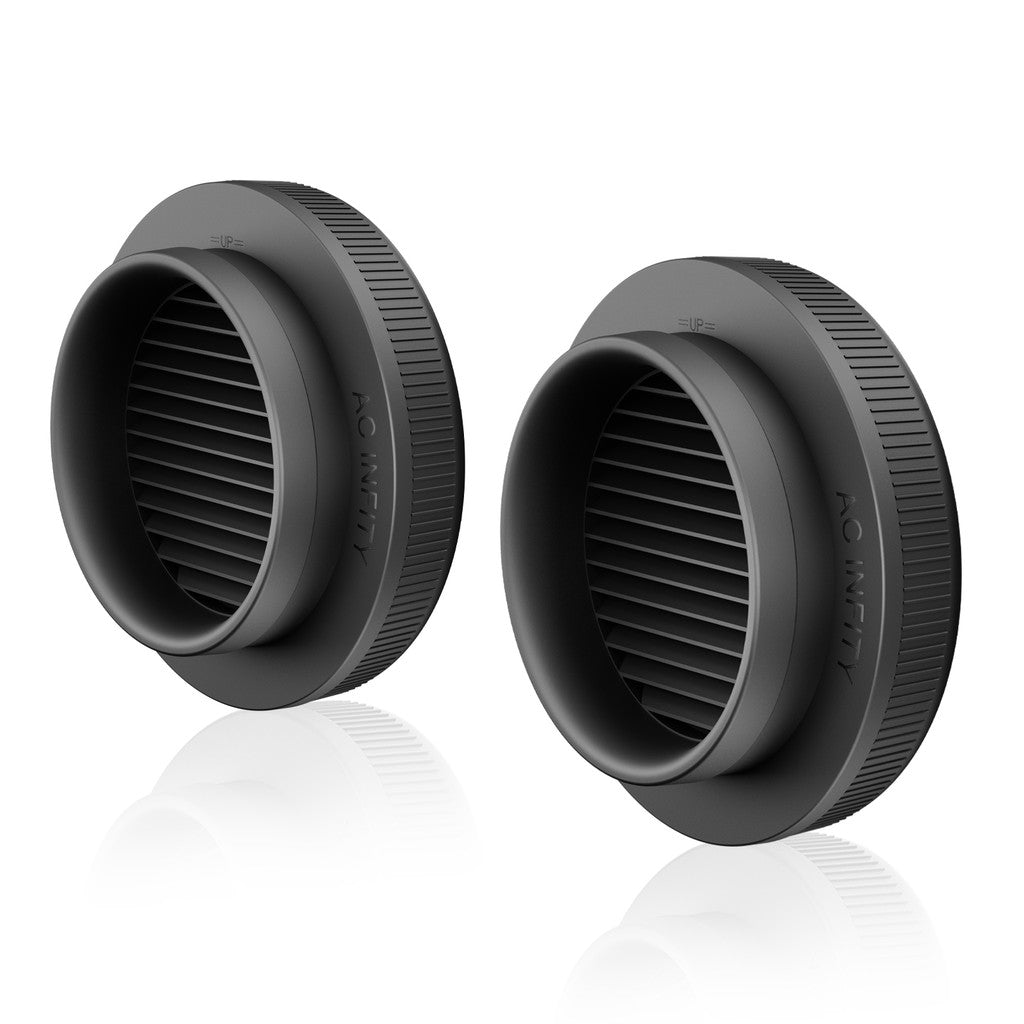 AC Infinity Grow Tent Duct Vent Attachment 8" 2-Pack, Light-Blocking & Dust-Resistant AC-GDV8