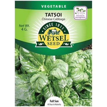 Wetsel Seed Vegetable, "Tatsoi Chinese Cabbage" 4g
