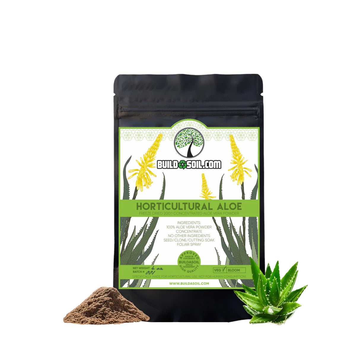 BuildASoil Horticultural Aloe 4oz