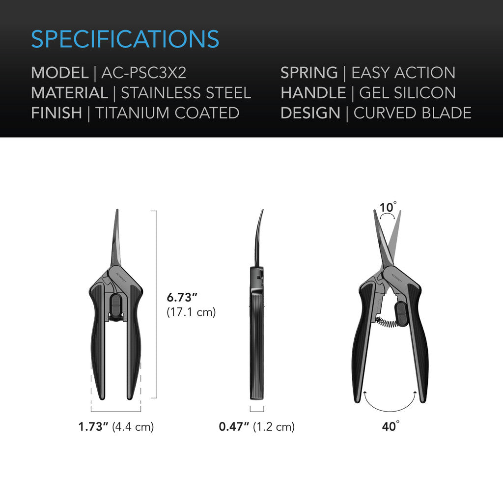 AC Infinity Shears, 6.6” Curved Blades AC-PSC3