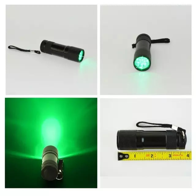 HTG Green LED Flashlight