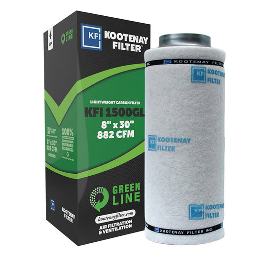 Kootenay Green Line Carbon Filter GL 1500 w/ 8" flange x30", 882cfm