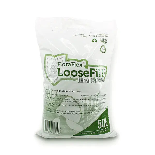 FloraFlex Buffered LooseFill Coco Coir, 60% WHC, 50 Liter