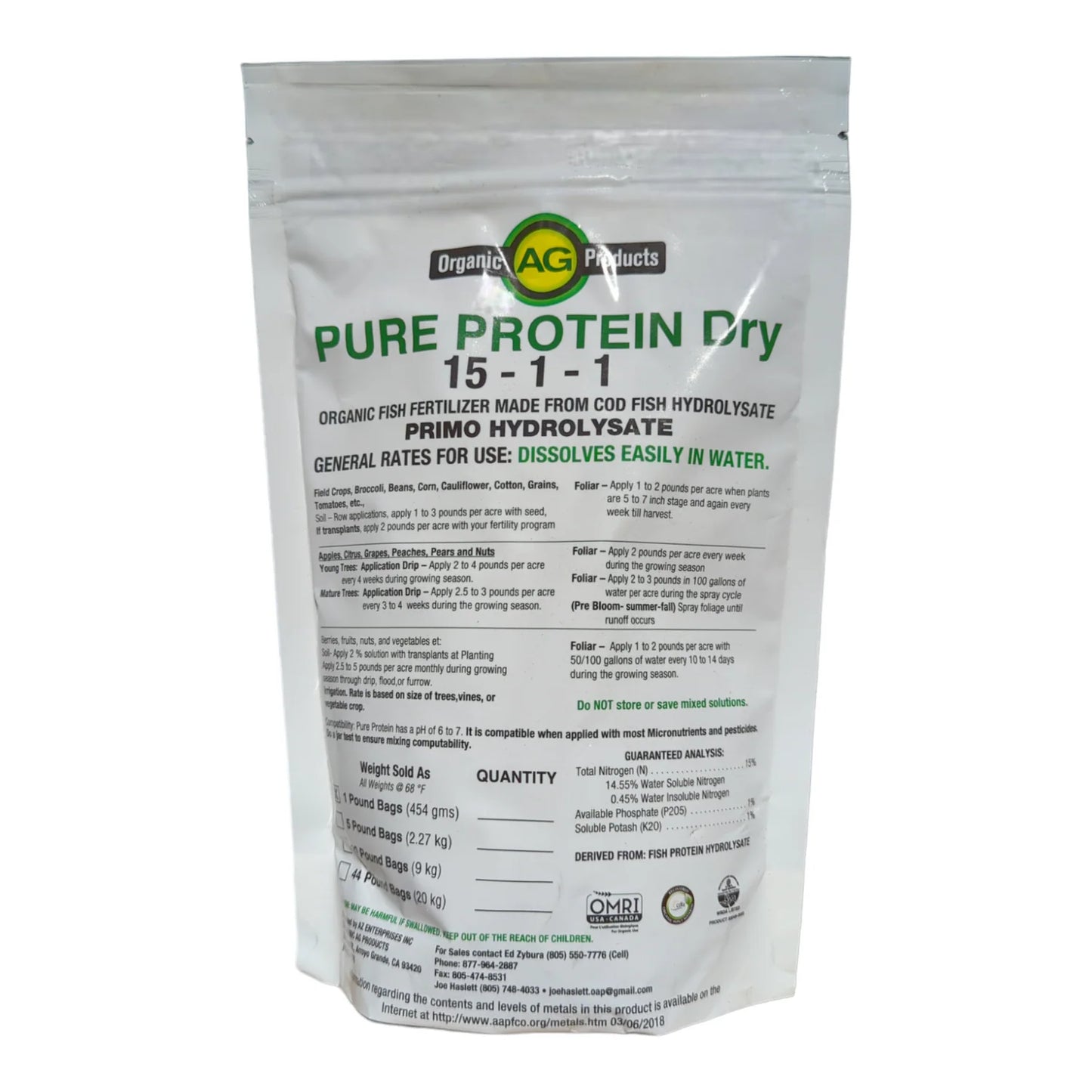 BuildASoil Pure Protein Dry - Fish Aminos