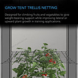 AC Infinity Grow Tent Trellis Netting, Flexible Elastic Cords, 2'x4’ AC-ETB24